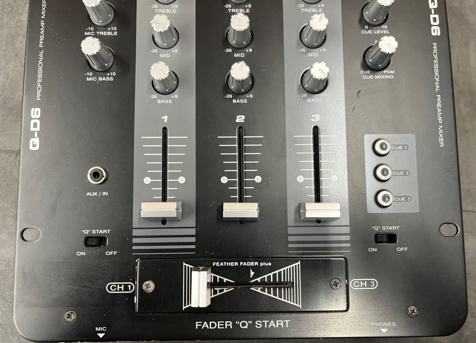 American Audio Q-D6 MKII Professional DJ Mixer, 2 Channel Fast Shipping