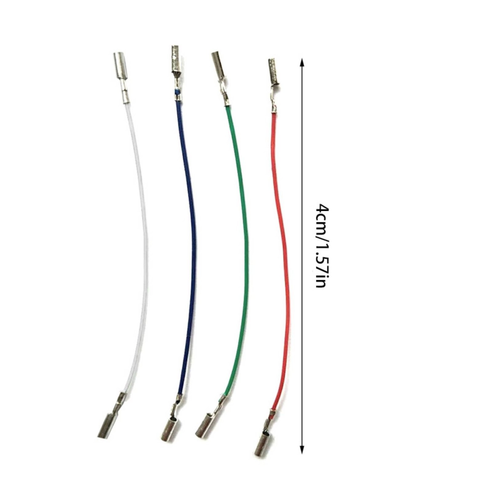 4 Pieces Turntable Headshell Leads Color-Coded Phono Wires