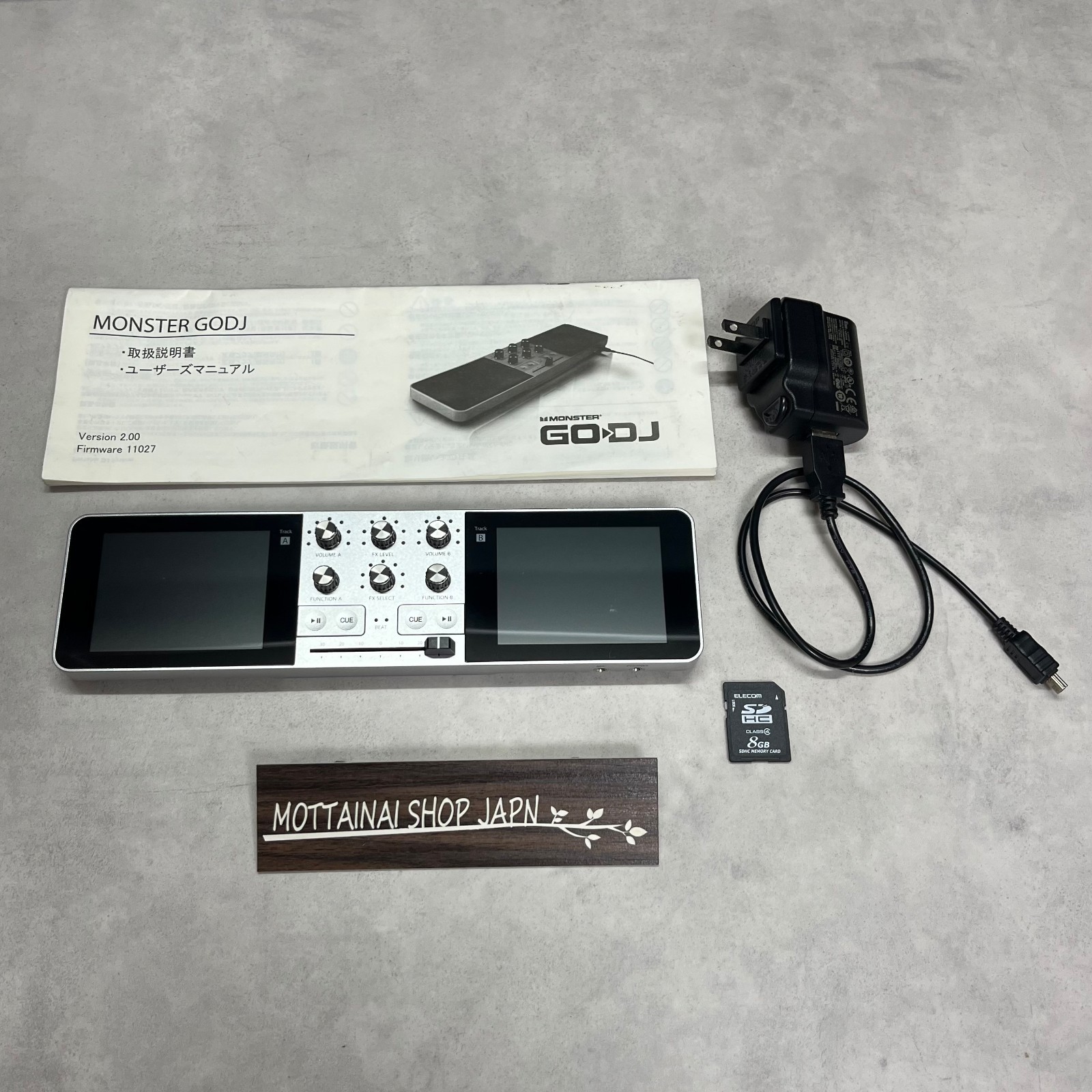 Monster GoDJ 2-Channel Portable Digital Turntable Silver JDSound Tested Good!!