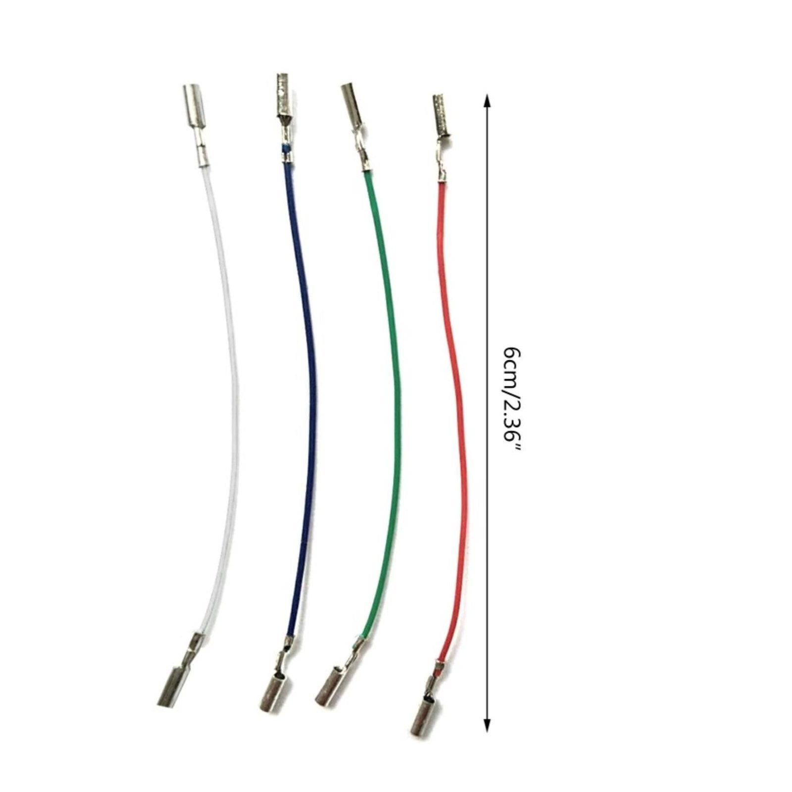 4 Pieces Turntable Headshell Leads Color-Coded Phono Wires