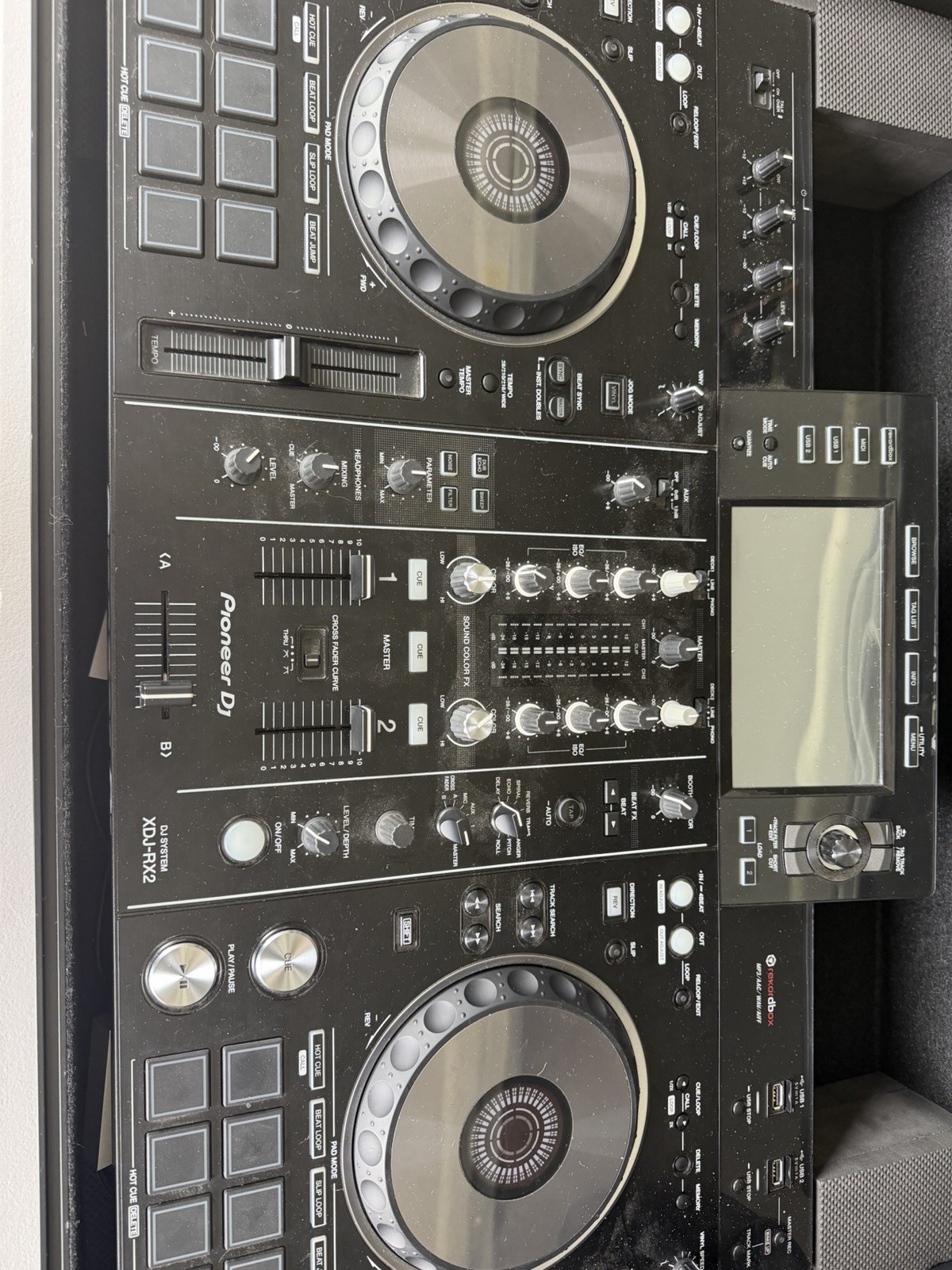 Pioneer DJ XDJ-RX2 Double Deck DJ Controller Touchscreen USB Rec/Play Black