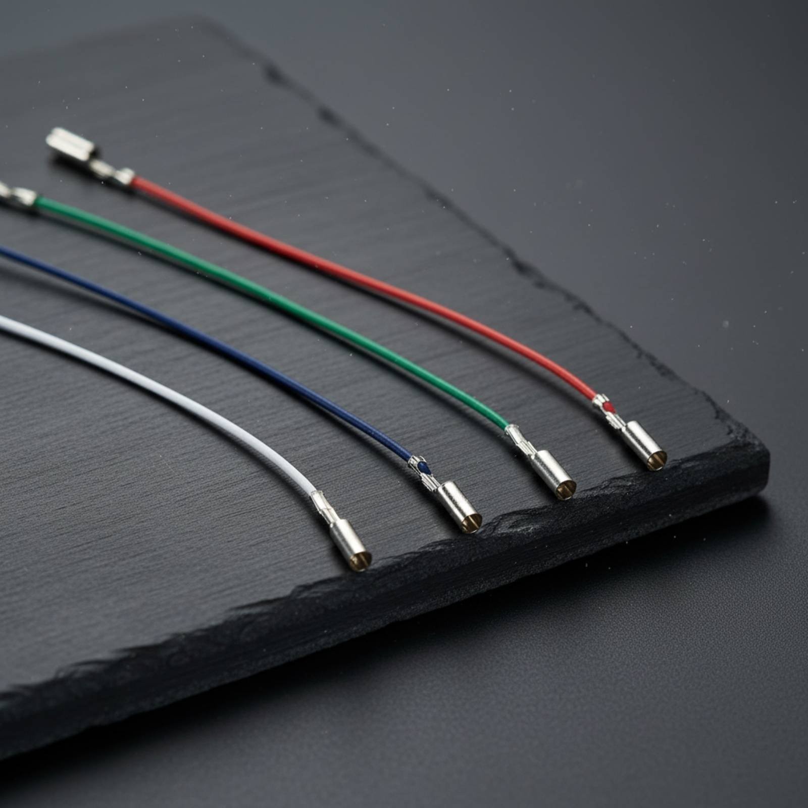 4 Pieces Turntable Headshell Leads Color-Coded Phono Wires