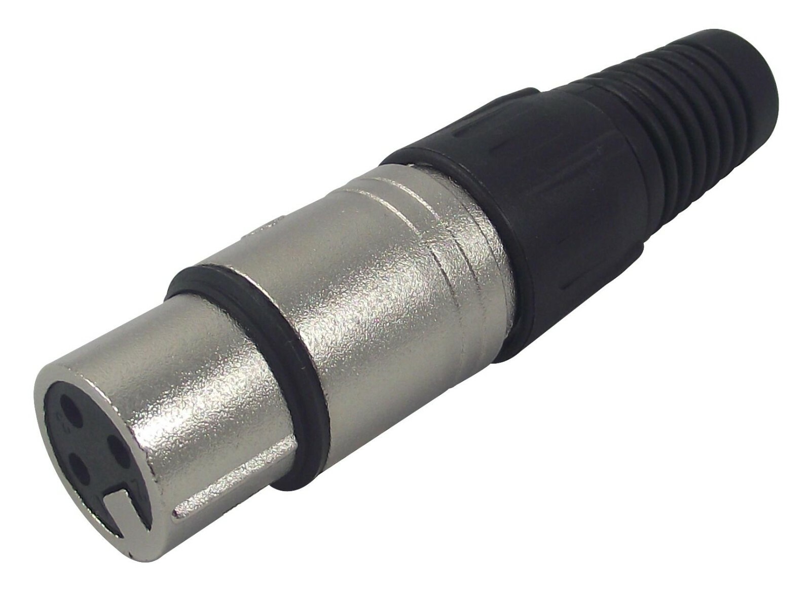 XLR Socket Female Connector Audio Black 3 Pin Metal