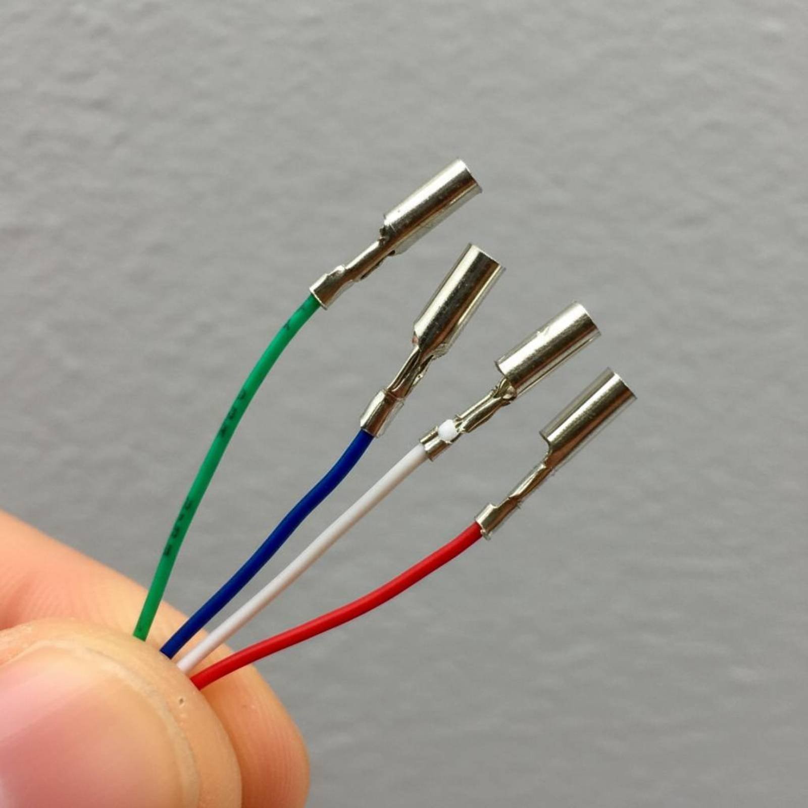 4 Pieces Turntable Headshell Leads Color-Coded Phono Wires