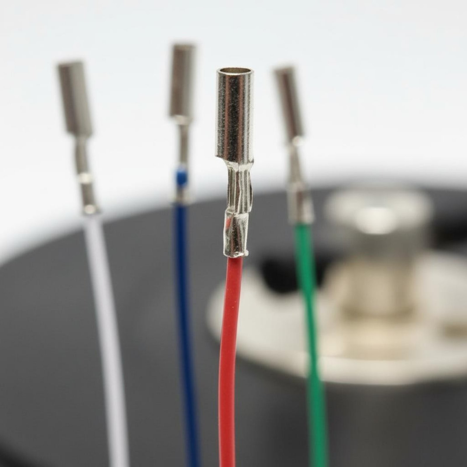 4 Pieces Turntable Headshell Leads Color-Coded Phono Wires