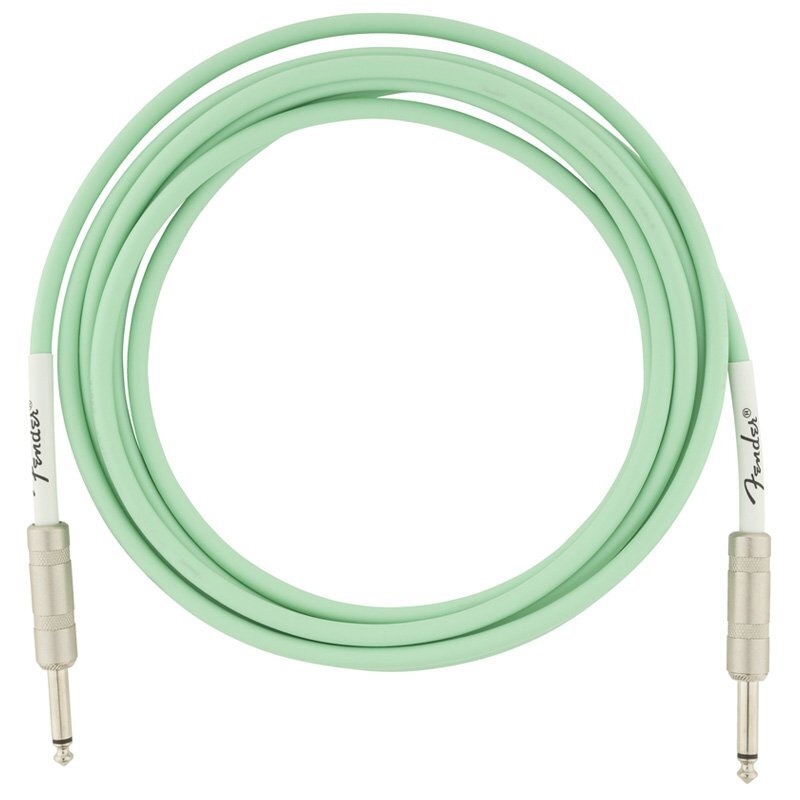 Instrument Cable, 15FT / 4.5M Fender Original Series Lead, Surf Green